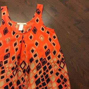 NWOT Francesca’s Miami Pattern Flowy Tank